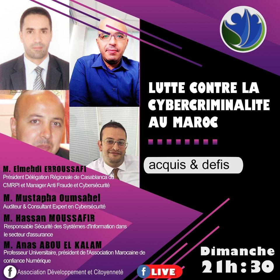 Webinaire : Lutte contre la cybercriminalité au Maroc : Acquis & Défis